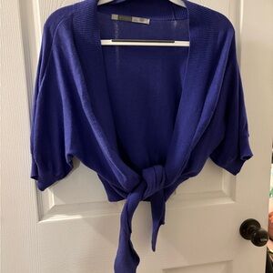 Athleta Purple Tie-Front Sweater
